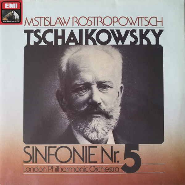 Cover Tschaikowsky*, Mstislav Rostropowitsch*, London Philharmonic Orchestra* - Sinfonie Nr. 5 (LP, Quad) Schallplatten Ankauf