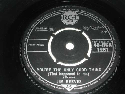 Cover Jim Reeves - You're The Only Good Thing (That Happened To Me) (7, Single, 4-P) Schallplatten Ankauf