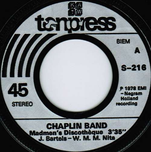 Cover Chaplin Band* / American Gypsy - Madmen's Discotheque / Water Boy (7, Single) Schallplatten Ankauf