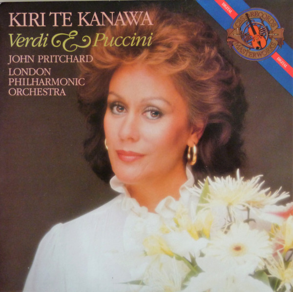 Cover Verdi* / Puccini* - Kiri Te Kanawa, John Pritchard, London Philharmonic Orchestra* - Verdi & Puccini (LP, Album) Schallplatten Ankauf