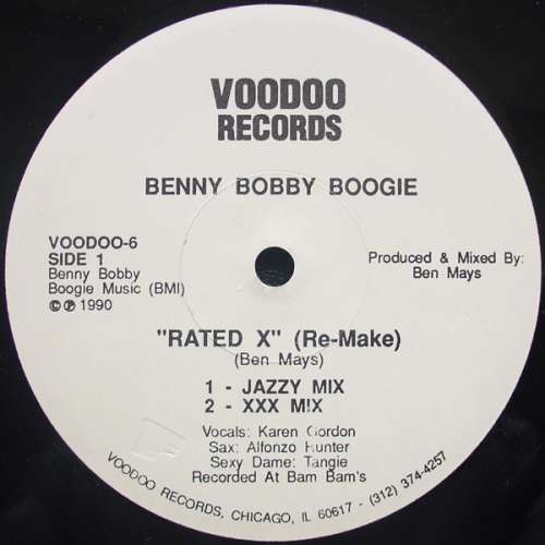 Cover Benny Bobby Boogie - Rated X (Re-Make) (12) Schallplatten Ankauf