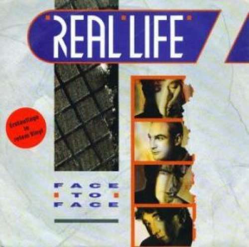 Cover Real Life - Face To Face (7, Single, Red) Schallplatten Ankauf