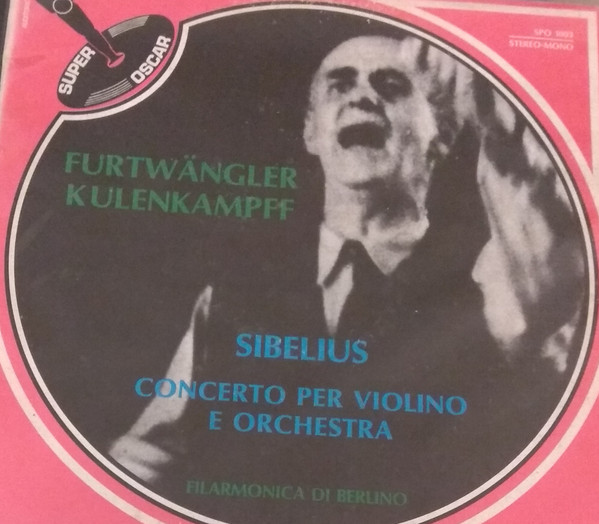 Cover Jean Sibelius, Georg Kulenkampff, Wilhelm Furtwängler - Concerto Per Violino E Orchestra In Re Min. Op. 47 (LP) Schallplatten Ankauf
