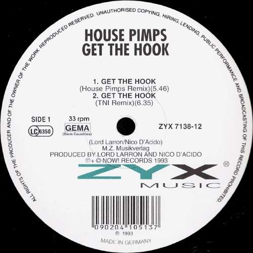 Cover House Pimps - Get  The Hook (12) Schallplatten Ankauf