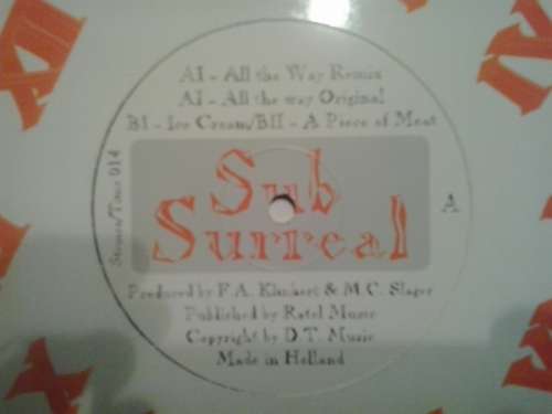 Cover Sub Surreal - All The Way (12) Schallplatten Ankauf
