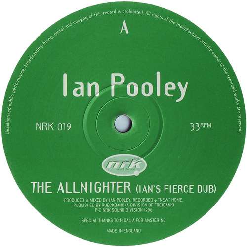 Cover Ian Pooley - The Allnighter EP (12, EP) Schallplatten Ankauf