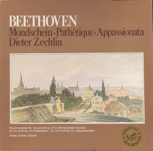 Cover Beethoven*, Dieter Zechlin - Mondschein · Pathétique · Appassionata (LP, Club, S/Edition) Schallplatten Ankauf