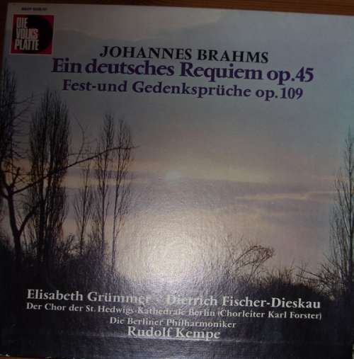Cover Johannes Brahms - Ein Deutsches Requiem Op. 45 Für Soli, Chor Und Orchester - Fest- Und Gedenksprüche Op. 109 Für Achtstimmigen Chor (2xLP + Box) Schallplatten Ankauf