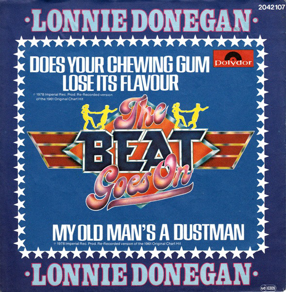 Cover Lonnie Donegan - Does Your Chewing Gum Lose Its Flavour (7, Single, RE) Schallplatten Ankauf