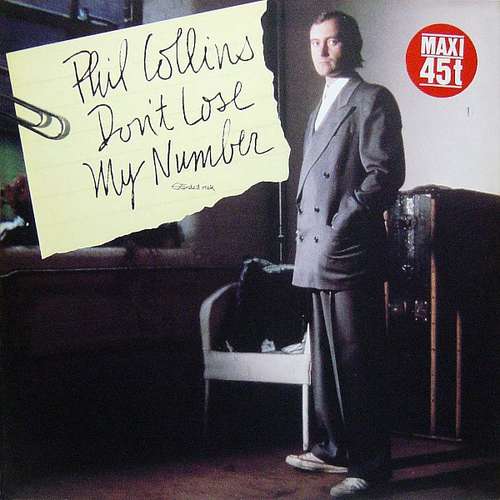 Cover Phil Collins - Don't Lose My Number (Extended Mix) (12, Maxi) Schallplatten Ankauf