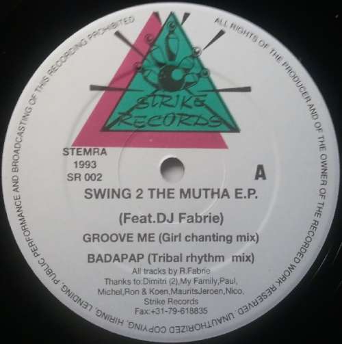 Cover DJ Rob Fabrie* - Swing 2 The Mutha E.P. (12) Schallplatten Ankauf
