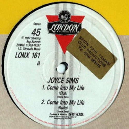 Cover Joyce Sims - Come Into My Life (12) Schallplatten Ankauf