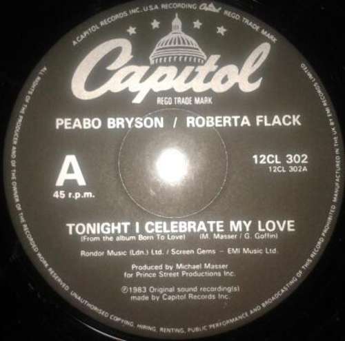 Cover Peabo Bryson - Tonight I Celebrate My Love (12, Single) Schallplatten Ankauf