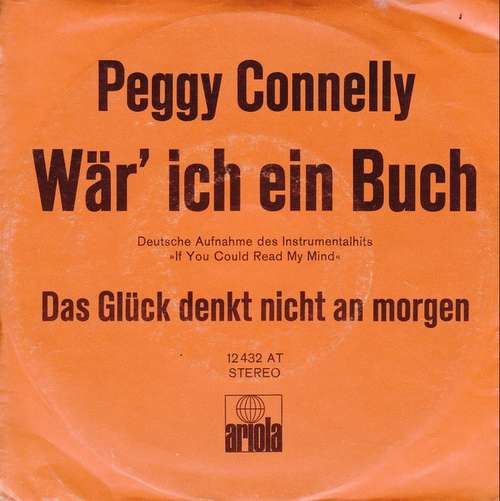 Cover Peggy Connelly - Wär' Ich Ein Buch (If You Could Read My Mind) (7, Single) Schallplatten Ankauf