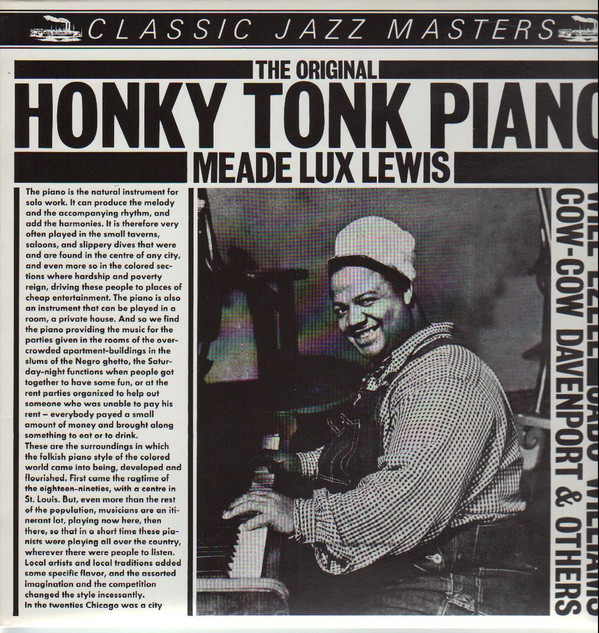 Cover Meade Lux Lewis, Will Ezell, Jabo Williams, Cow-Cow Davenport* & Others* - The Original Honky Tonk Piano (LP, Comp) Schallplatten Ankauf