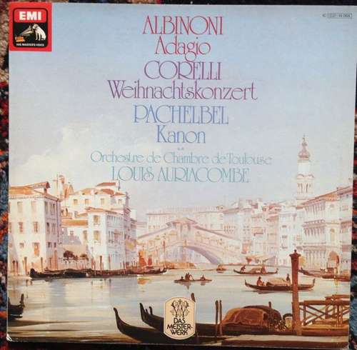 Cover Orchestre De Chambre De Toulouse, Louis Auriacombe / Albinoni* • Corelli* • Pachelbel* - Adagio • Weihnachtskonzert • Kanon u.a. (LP) Schallplatten Ankauf