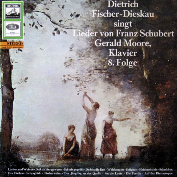 Cover Franz Schubert — Dietrich Fischer-Dieskau, Gerald Moore - Dietrich Fischer-Dieskau Singt Lieder Von Franz Schubert - 8. Folge (LP, Album) Schallplatten Ankauf