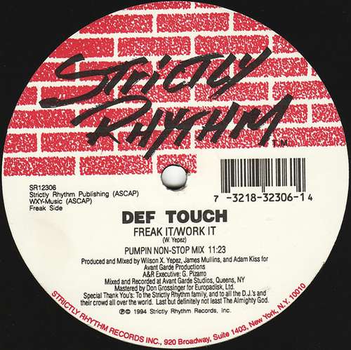 Cover Def Touch - Freak It/Work It (12) Schallplatten Ankauf