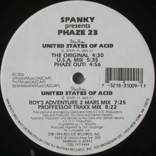 Cover Spanky Presents Phaze 23 - United States Of Acid (12) Schallplatten Ankauf
