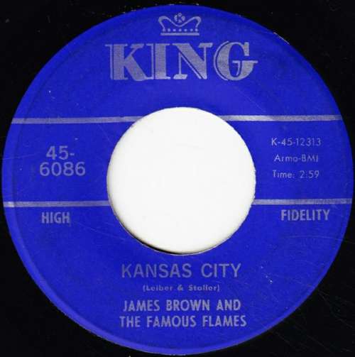 Cover James Brown And The Famous Flames* - Kansas City / Stone Fox (7, Single) Schallplatten Ankauf