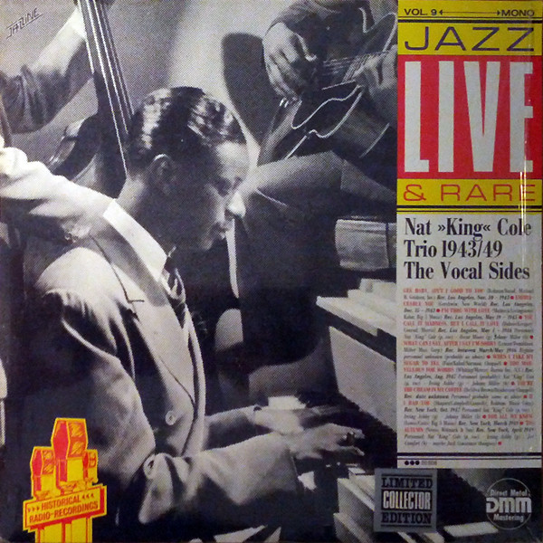 Cover Nat King Cole - Nat King Cole Trio 1943/49 The Vocal Sides (LP, Comp, Mono) Schallplatten Ankauf