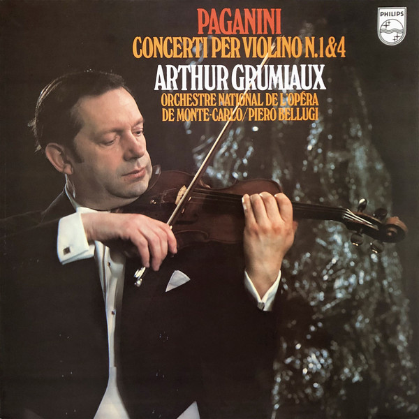 Cover Arthur Grumiaux - Niccolò Paganini - Piero Bellugi - Orchestre National De L'Opéra De Monte-Carlo - Concerti Per Violino N. 1 & 4 (LP) Schallplatten Ankauf
