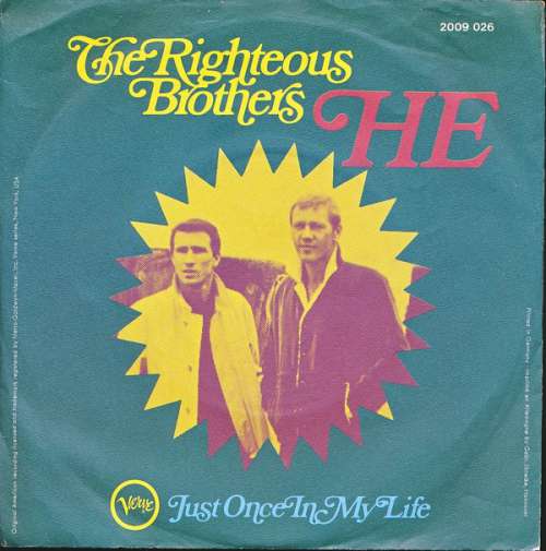 Cover The Righteous Brothers - He (7, Single, RE) Schallplatten Ankauf