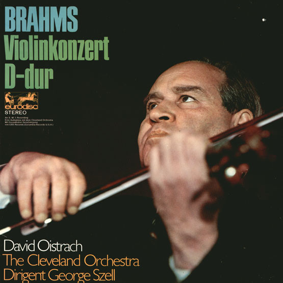 Cover Brahms* / David Oistrach, The Cleveland Orchestra , Dirigent: George Szell - Violinkonzert D-dur (LP, Whi) Schallplatten Ankauf