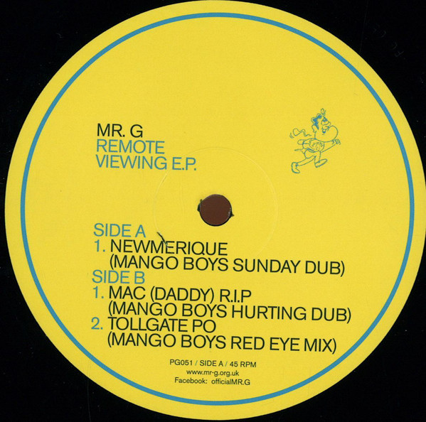 Cover Mr. G - Remote Viewing EP (12) Schallplatten Ankauf