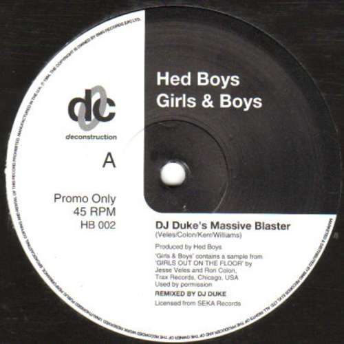 Cover Hed Boys - Girls & Boys (12, Promo) Schallplatten Ankauf