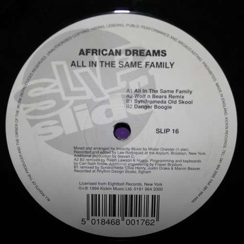 Cover African Dreams* - All In The Same Family (12, Single) Schallplatten Ankauf