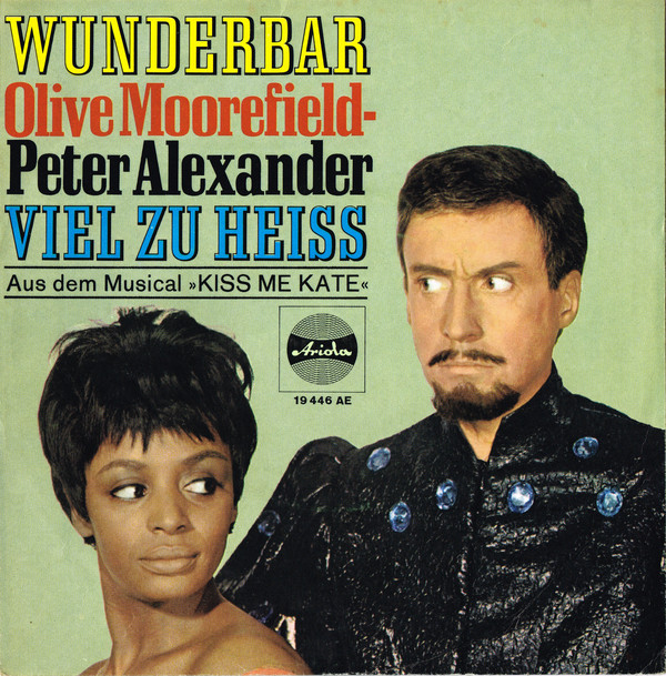 Cover Olive Moorefield - Peter Alexander - Wunderbar / Viel Zu Heiß (7, Single) Schallplatten Ankauf