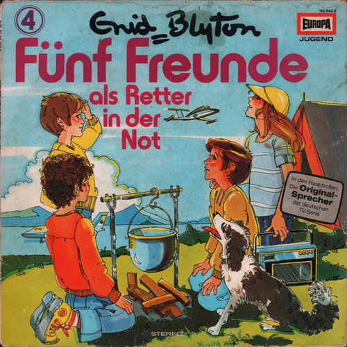 Cover Enid Blyton - Fünf Freunde  4 - Als Retter In Der Not (LP) Schallplatten Ankauf