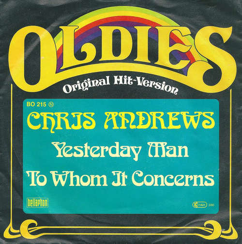 Cover Chris Andrews (3) - Yesterday Man / To Whom It Concerns (7, Single) Schallplatten Ankauf