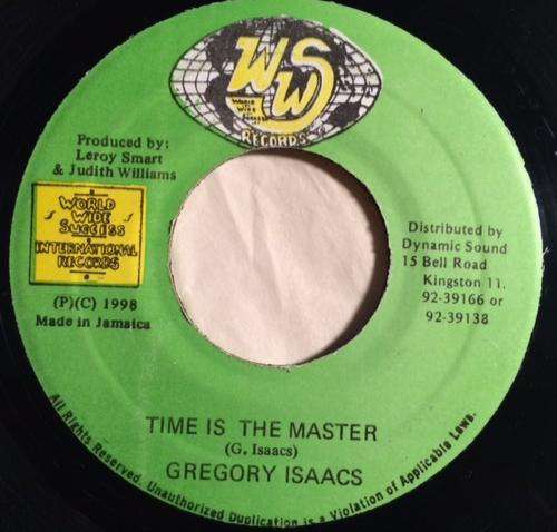 Cover Gregory Isaacs - Time Is The Master (7, Single) Schallplatten Ankauf