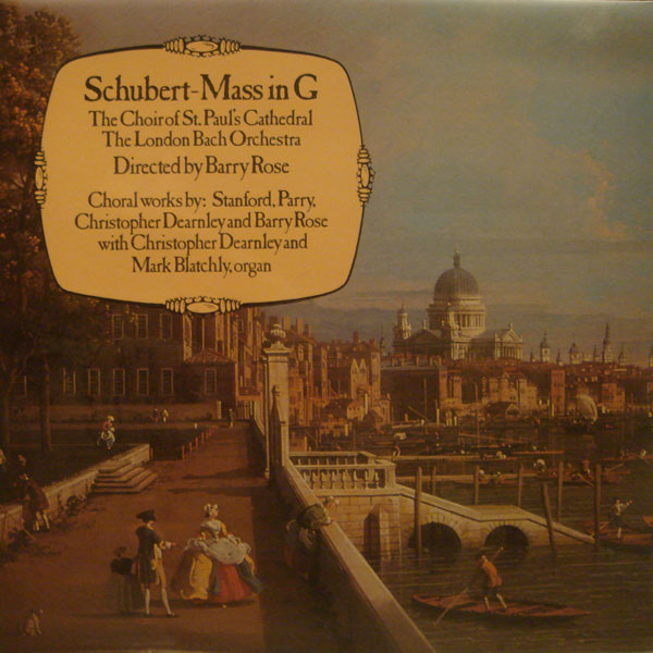 Cover Schubert* - The Choir Of St. Paul's Cathedral*, The London Bach Orchestra, Barry Rose - Mass In G (LP) Schallplatten Ankauf