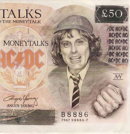 Cover AC/DC - Moneytalks (7, Single) Schallplatten Ankauf
