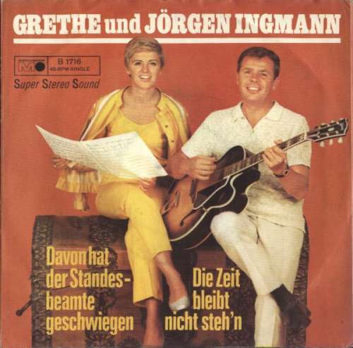 Cover Grethe & Jørgen Ingmann - Davon Hat Der Standesbeamte Geschwiegen (7, Single) Schallplatten Ankauf