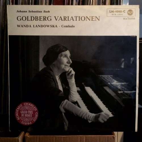 Cover Johann Sebastian Bach - Wanda Landowska - Goldberg-Variationen (LP, Mono) Schallplatten Ankauf