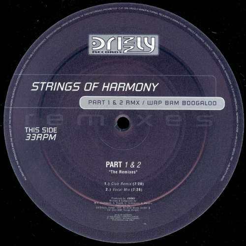 Cover Strings Of Harmony - Part 1 & 2 (Remixes) / Wap Bam Boogaloo (12, Promo) Schallplatten Ankauf