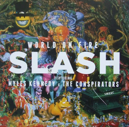 Cover Slash (3) Featuring Myles Kennedy And The Conspirators - World On Fire (2xLP, Album) Schallplatten Ankauf