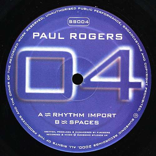 Cover Paul Rogers - Rhythm Import / Spaces (12) Schallplatten Ankauf