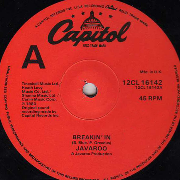 Cover Javaroo - Breakin' In (12) Schallplatten Ankauf