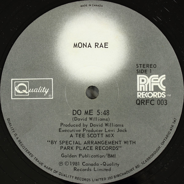 Bild Mona Rae - Do Me (12) Schallplatten Ankauf