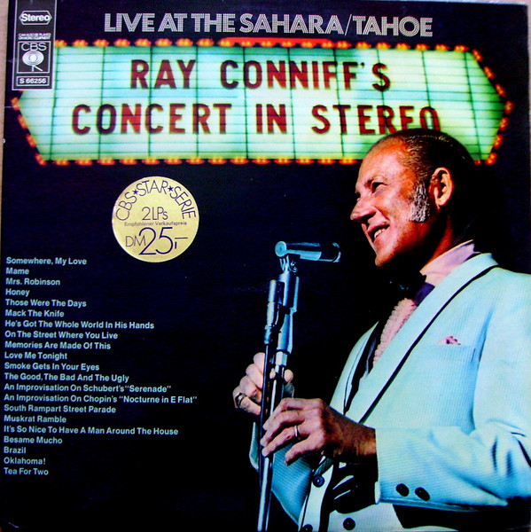 Bild Ray Conniff And The Singers -  Ray Conniff's Concert In Stereo (Live At The Sahara/Tahoe)  (2xLP, Album, Gat) Schallplatten Ankauf