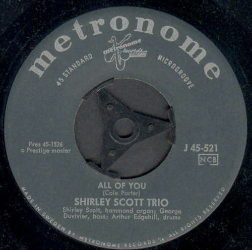 Cover Shirley Scott Trio - Brazil / All Of You (7) Schallplatten Ankauf
