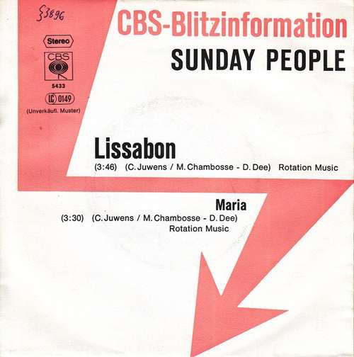 Cover Sunday People (2) - Lissabon (7, Single, Promo) Schallplatten Ankauf