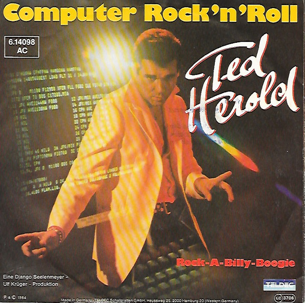 Cover Ted Herold - Computer Rock'n'Roll (7, Single) Schallplatten Ankauf