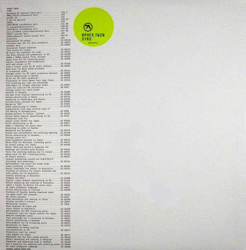 Cover Aphex Twin - Syro (3x12, Album) Schallplatten Ankauf