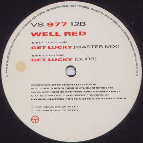 Cover Well Red - Get Lucky (12) Schallplatten Ankauf